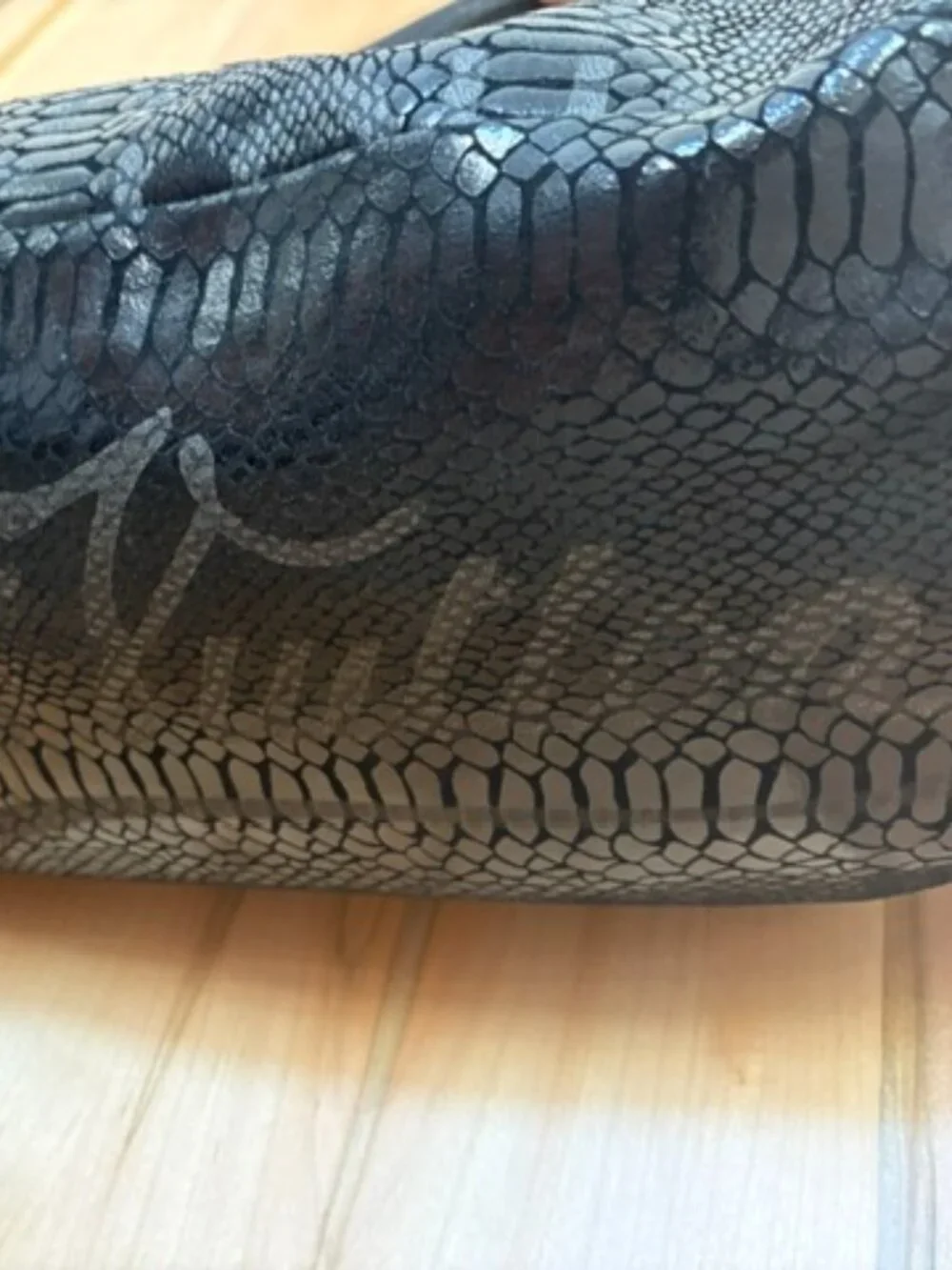 Curated Luxury Large Black Shoulder Bag